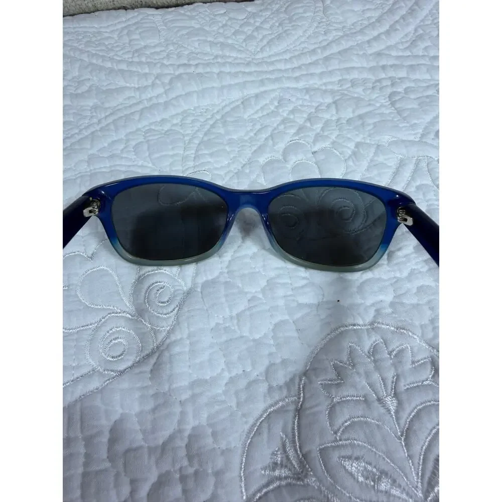 Ray-Ban Junior Kids Blue Square Rimmed Sunglasses w/ Case Youth Designer Shades